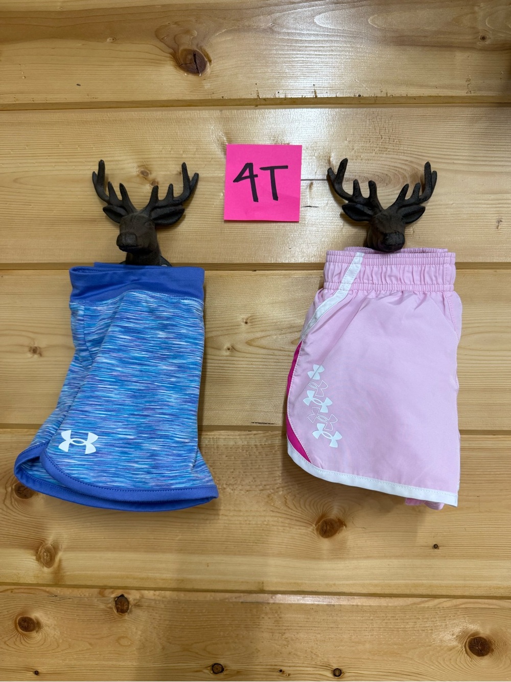 Under Armour Girls' Athletic Shorts & Skort Set - Pink & Blue